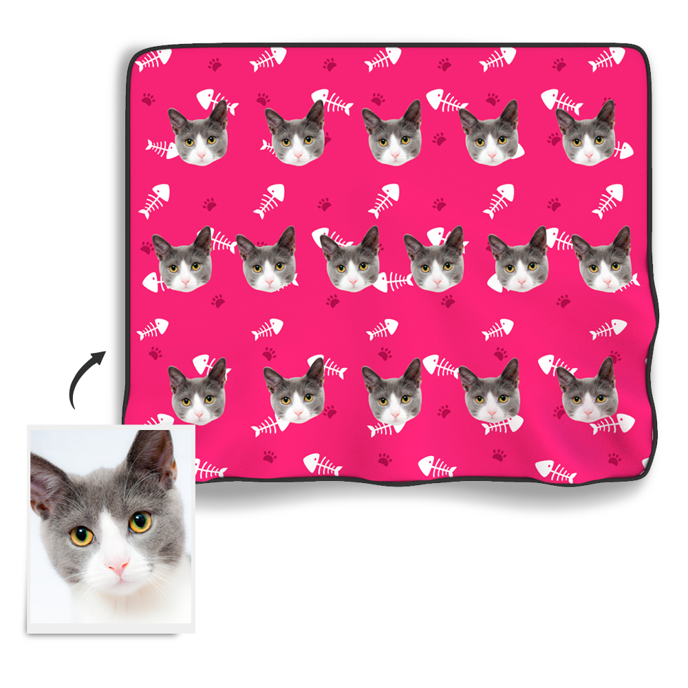 Cat Photo Blanket - MyFaceBoxer