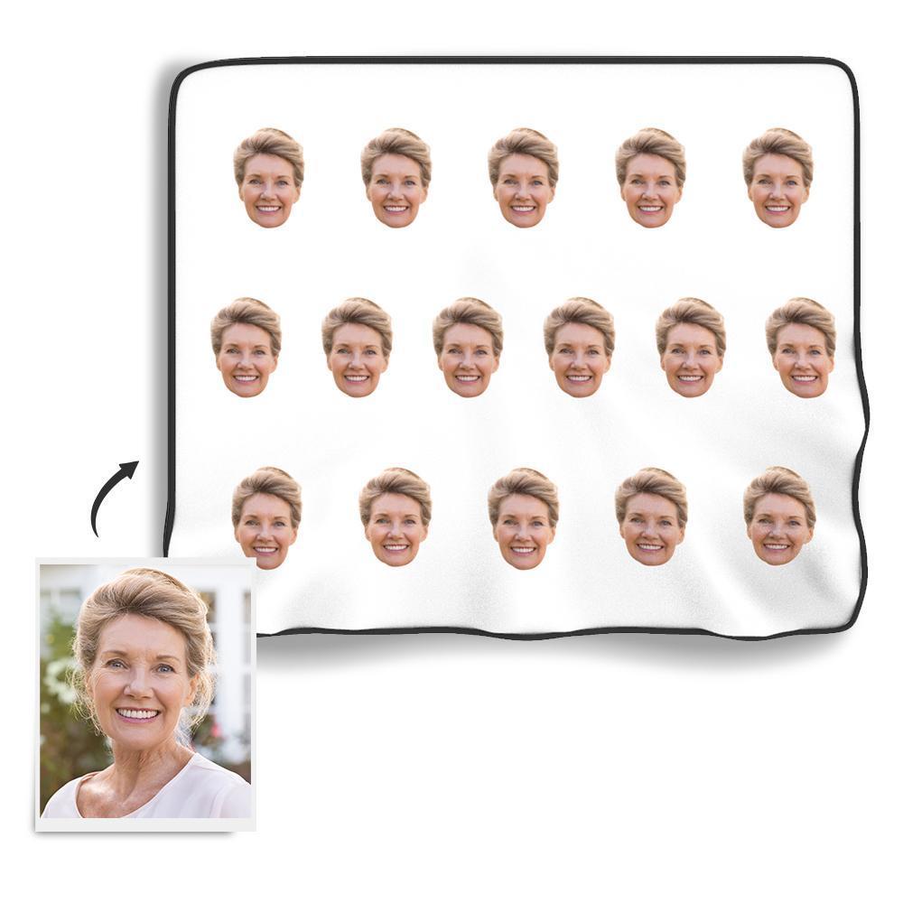 Face Colorful Personalized Fleece Photo Blanket - MyFaceBoxer