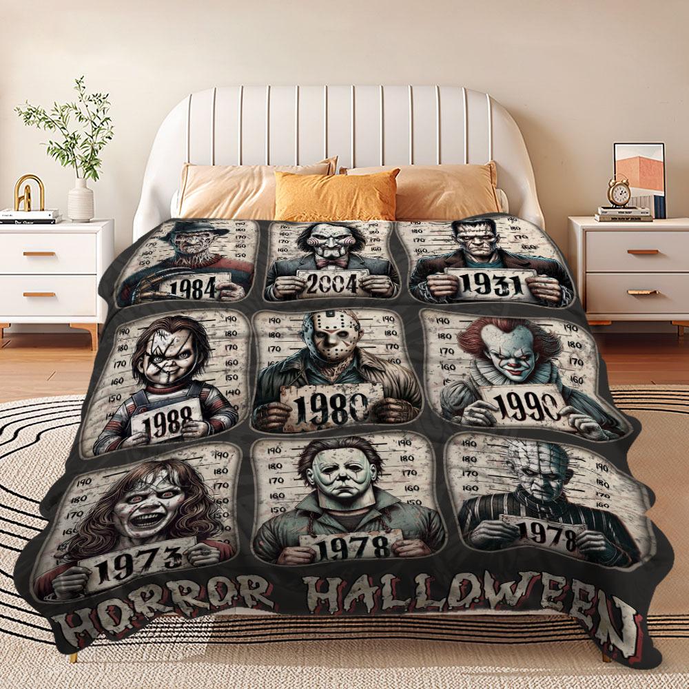 Horror Movie Character Flannel Blanket - MyFaceBoxer