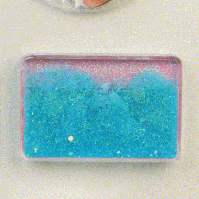 Custom Quicksand Fridge Magnet Personalized Photo Refrigerator Magnet Home Decoration Best Mommy Ever