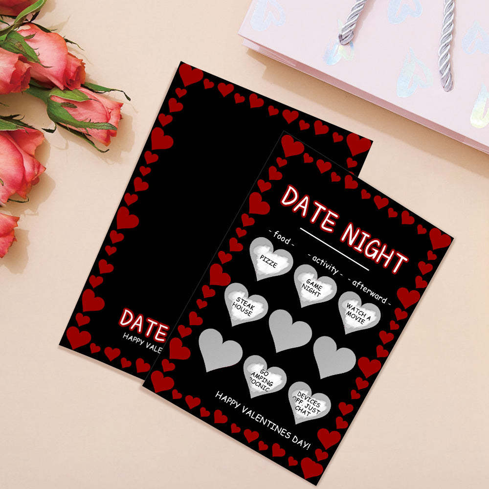 Black Naughty Scratch Card Funny Valentine's Day Scratch off Card - MyFaceBoxer