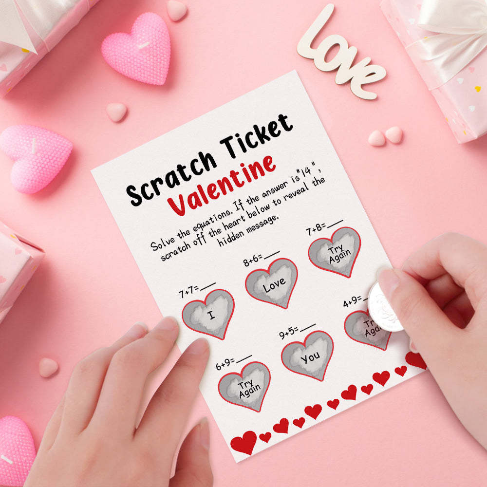 I Love You Scratch Card Funny Valentine's Day Scratch off Card - MyFaceBoxer