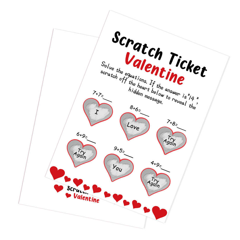 I Love You Scratch Card Funny Valentine's Day Scratch off Card - MyFaceBoxer