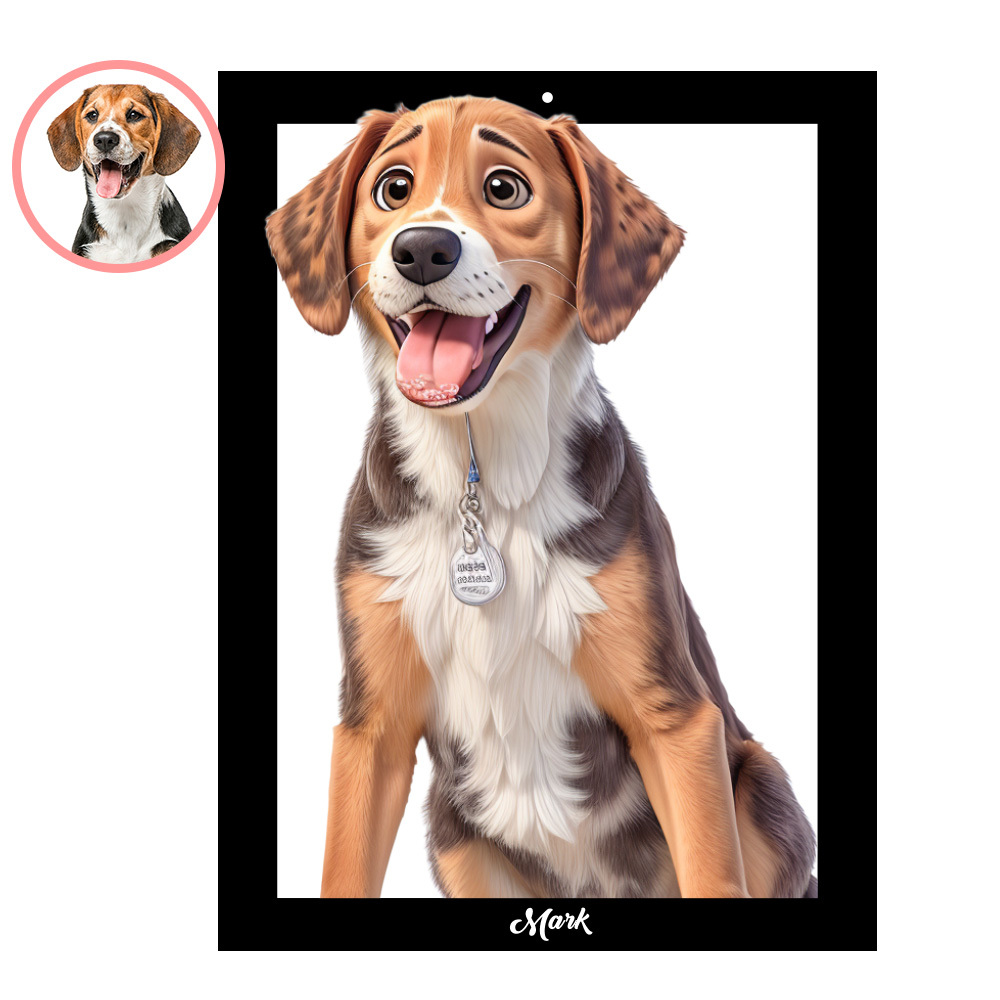Personalized Cartoon Style 3D Photo Wooden Sign - MyFaceBoxer