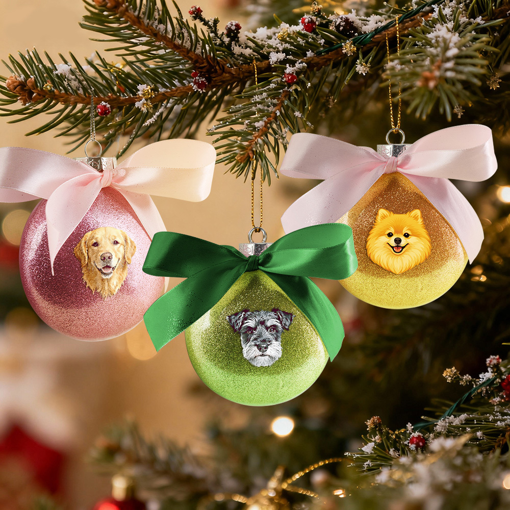 Christmas Gifts Pet Portrait Baubles Ornament