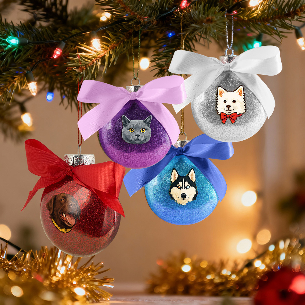 Christmas Gifts Pet Portrait Baubles Ornament