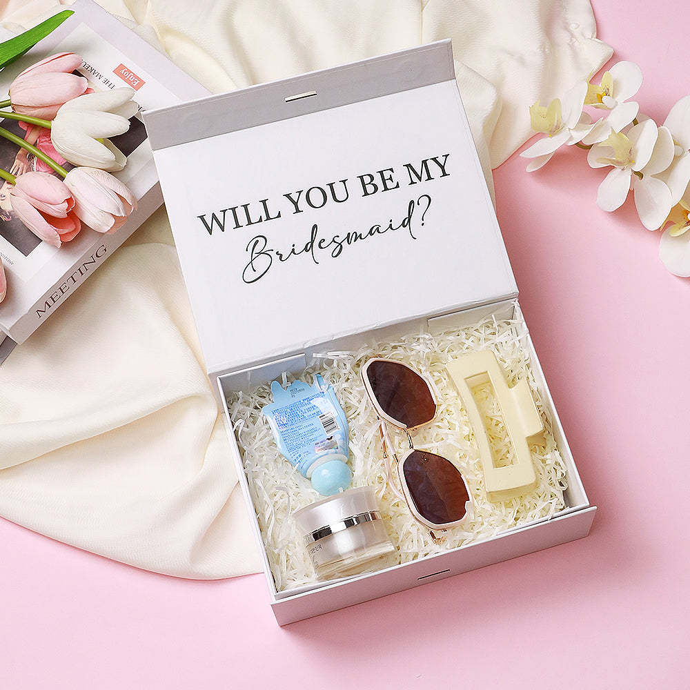 Personalized Bridesmaid Proposal Box Custom Bridesmaid Gift Box Bridesmaid Empty Box Gift for Bridesmaid - MyFaceBoxer