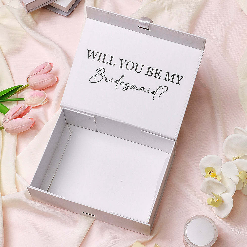 Personalized Bridesmaid Proposal Box Custom Bridesmaid Gift Box Bridesmaid Empty Box Gift for Bridesmaid - MyFaceBoxer
