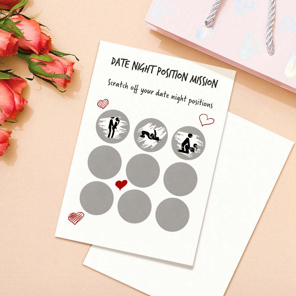 Surprise Funny Scratch off Cards Date Night Naughty Scratch Card for Her or Him - MyFaceBoxer