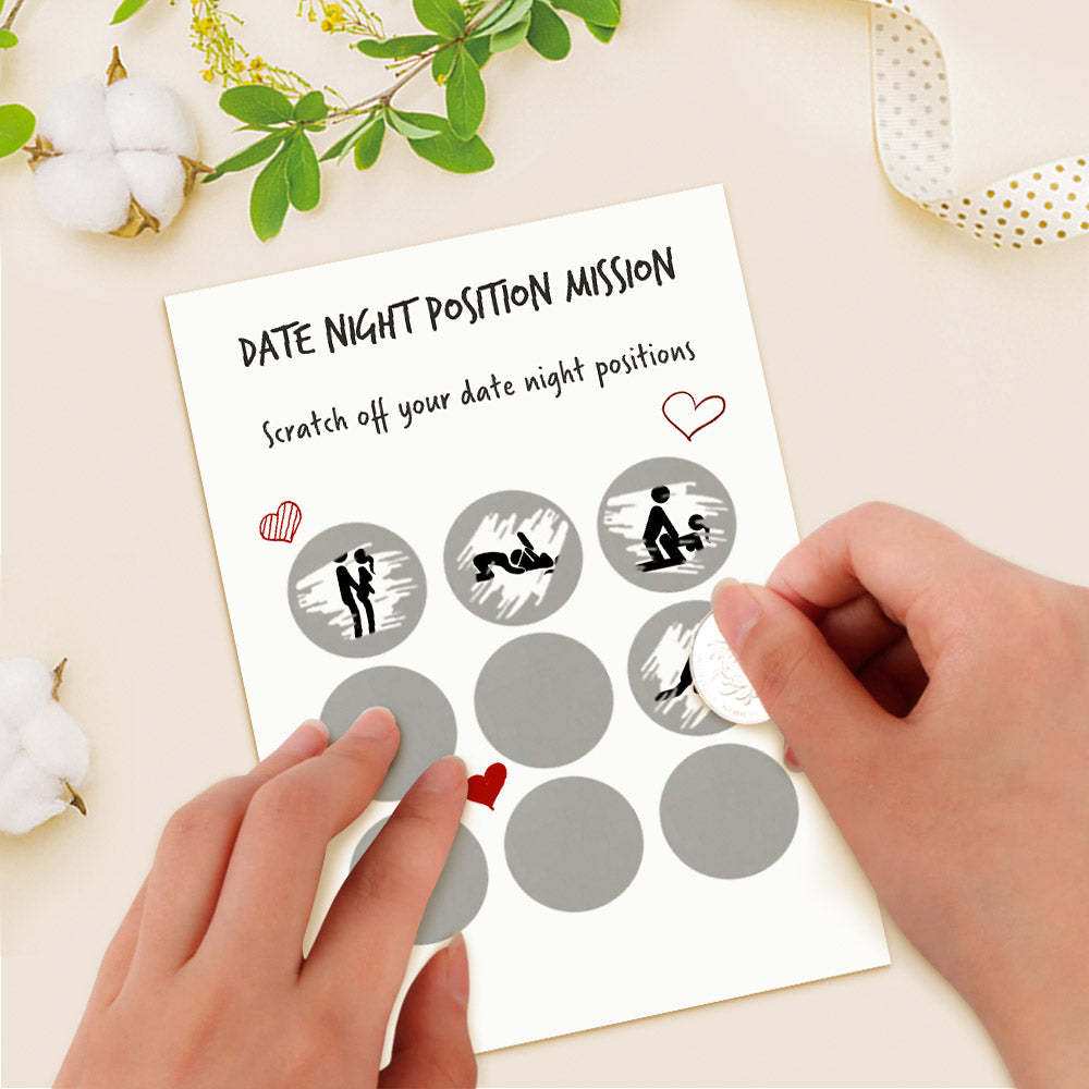 Surprise Funny Scratch off Cards Date Night Naughty Scratch Card for Her or Him - MyFaceBoxer