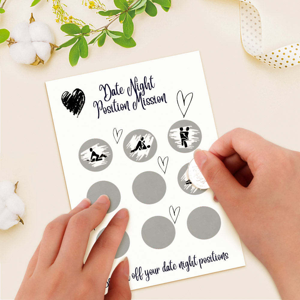 Surprise Funny Scratch off Cards Sex Positions Scratch Card for Her or Him - MyFaceBoxer