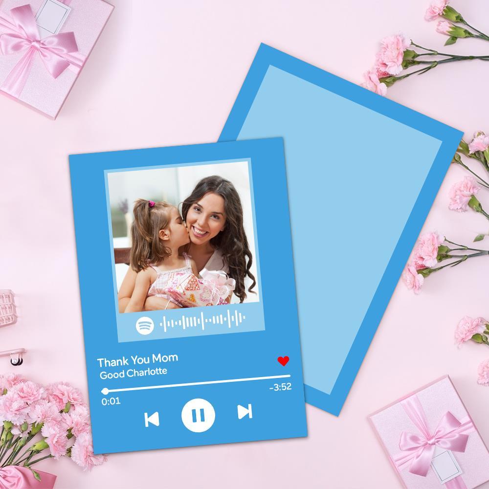 Custom Music Gift Card Happy Mother's Day| Personalized Wishes Greeting Card - MyFaceBoxer