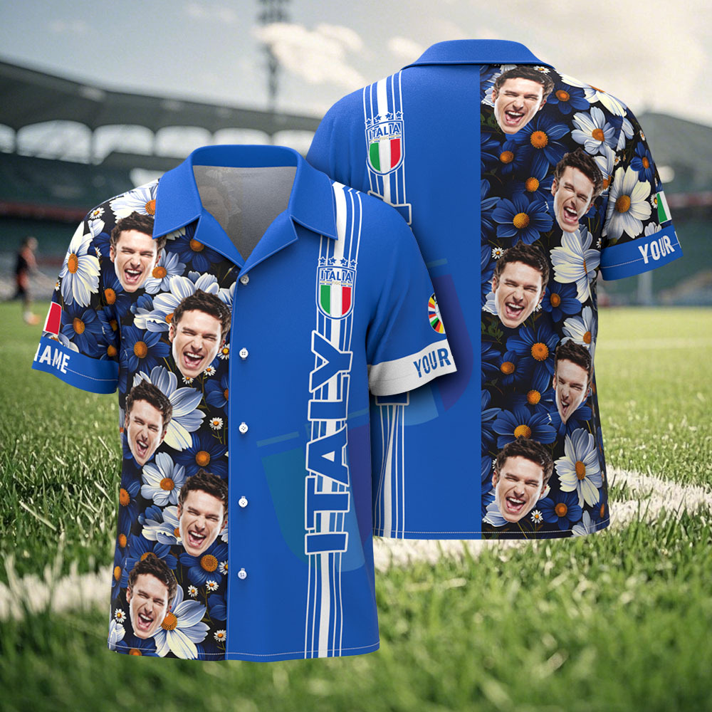 Personalized Italy UEFA Euro 2025 Hawaiian Shirt For fan