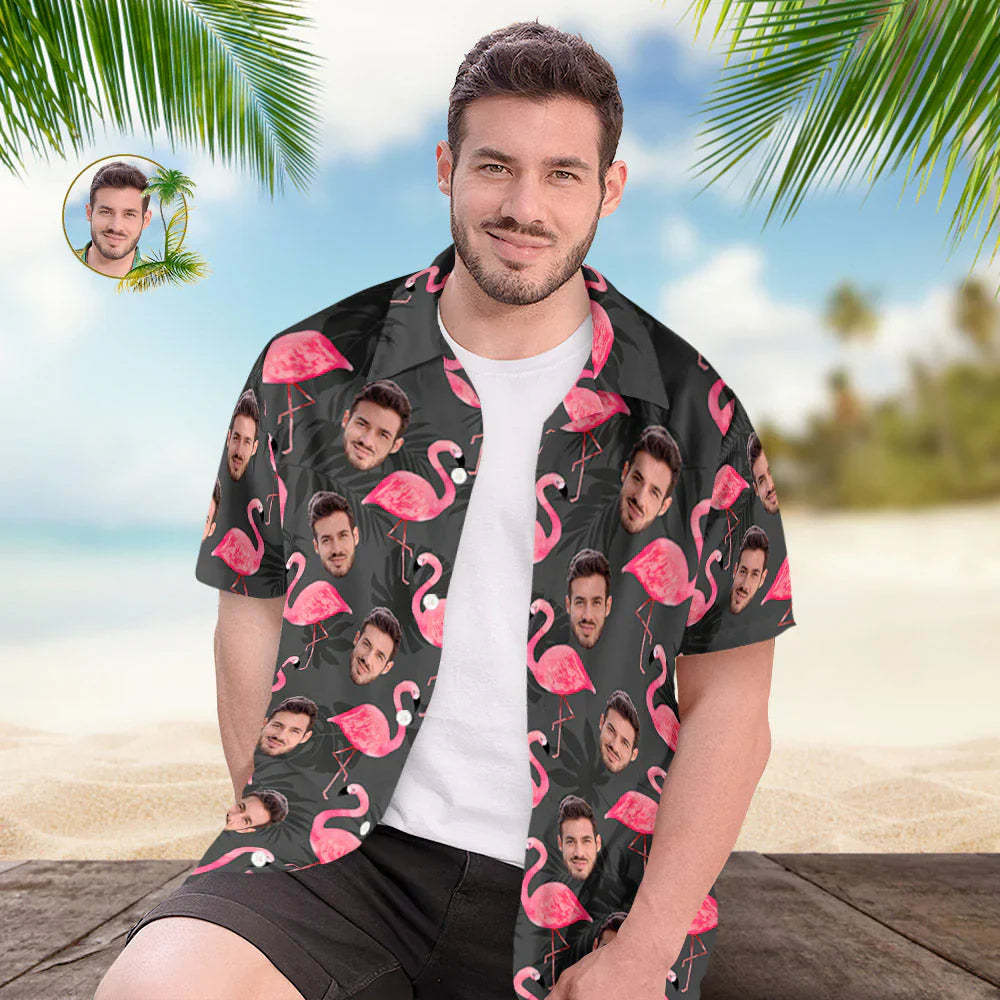 Custom Hawaiian Shirts Personalized Summer Style Hawaiian Shirts for Men 6 Styles - MyFaceBoxer