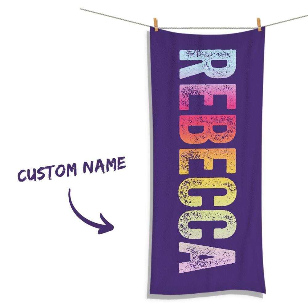 Custom Text Absorbent Towel For Unisex Towel For Souvenir Gift - MyFaceBoxer