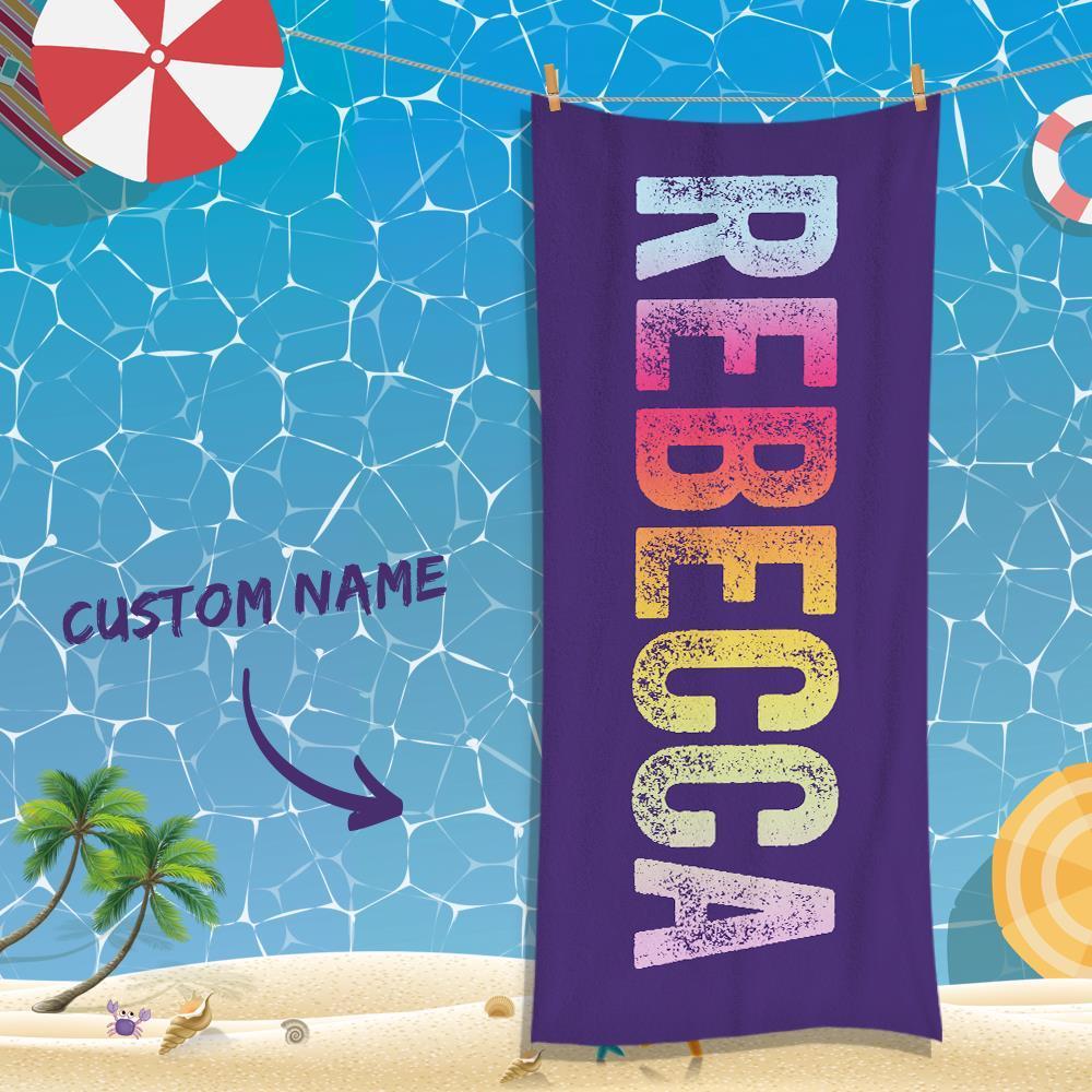 Custom Text Absorbent Towel For Unisex Towel For Souvenir Gift - MyFaceBoxer