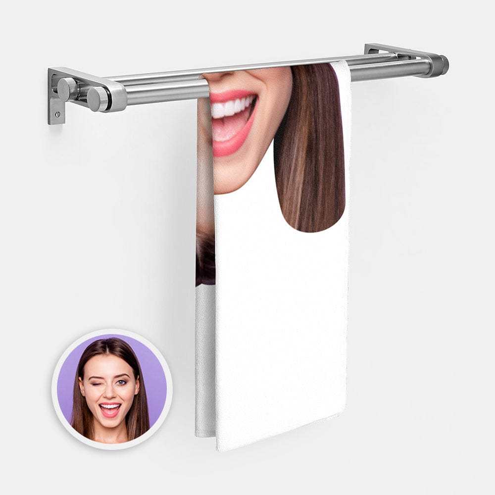 Personalised Towel With Big Face Funny Gifts for Family Bathroom Gifts - MyFaceBoxer