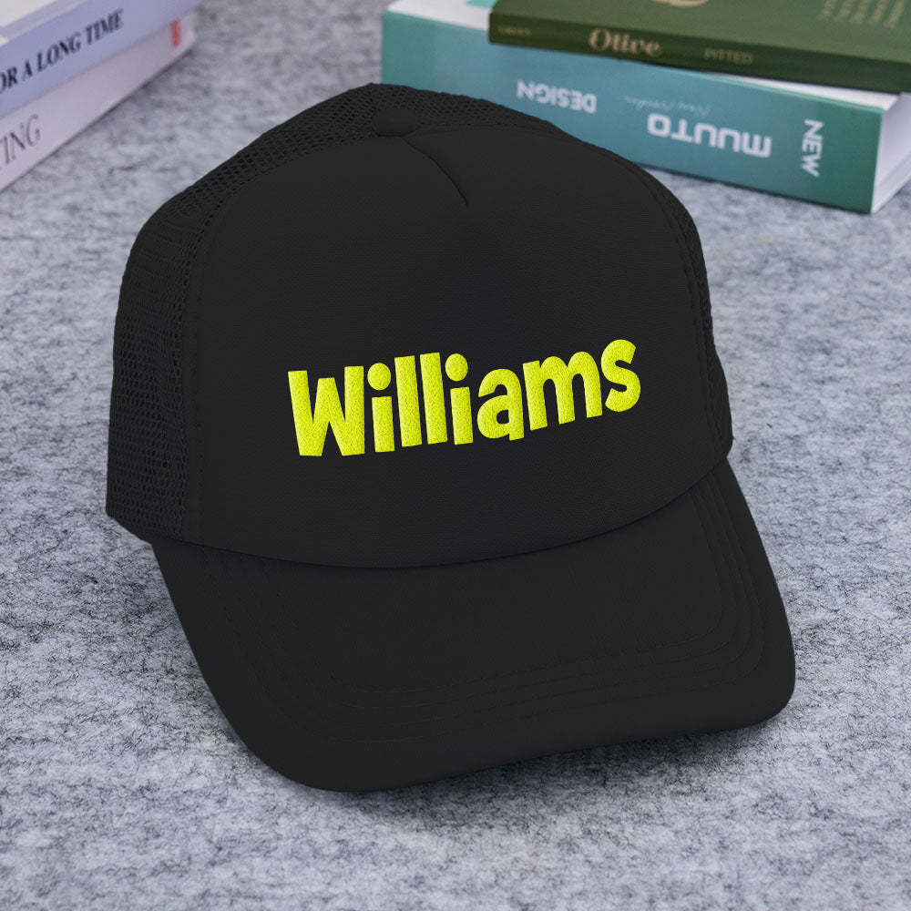 Custom Puff Print Trucker Hat Personalized Foam Trucker Caps for Adult - MyFaceBoxer