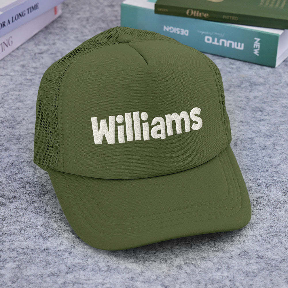 Custom Puff Print Trucker Hat Personalized Foam Trucker Caps for Adult - MyFaceBoxer