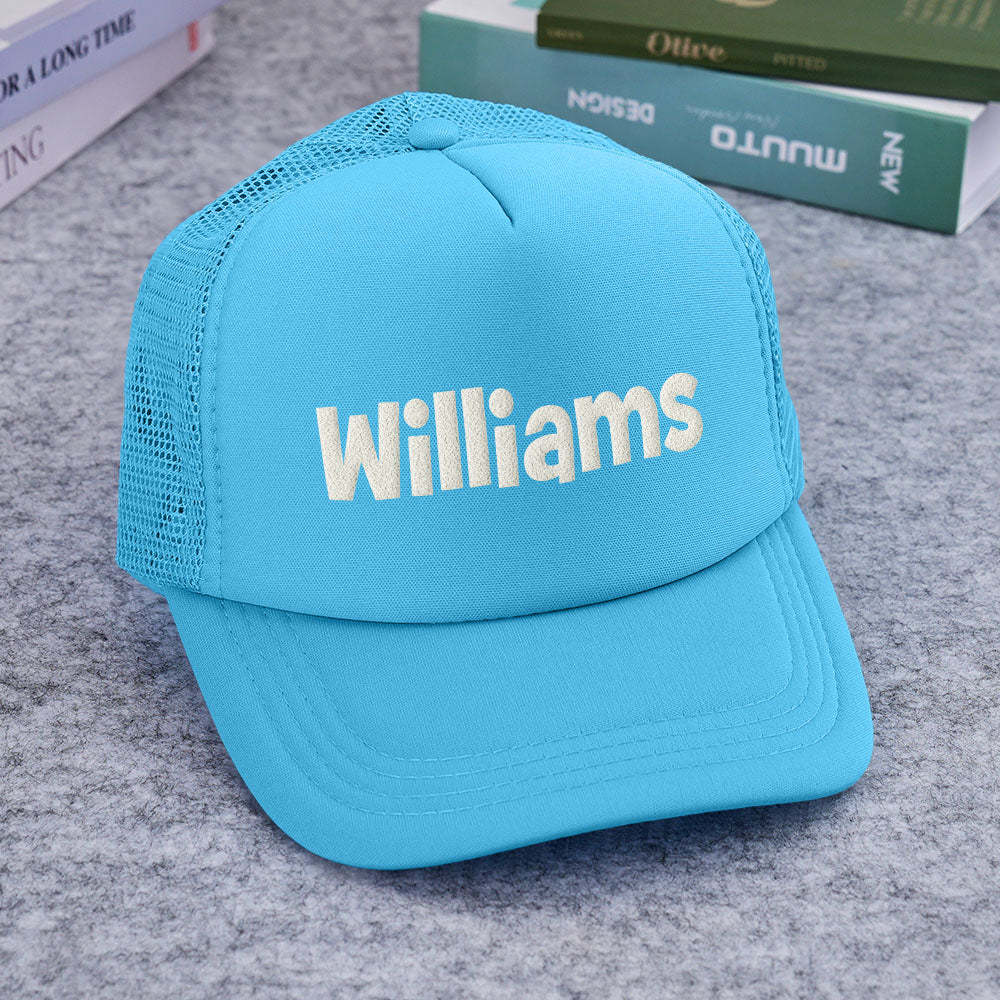 Custom Puff Print Trucker Hat Personalized Foam Trucker Caps for Adult - MyFaceBoxer