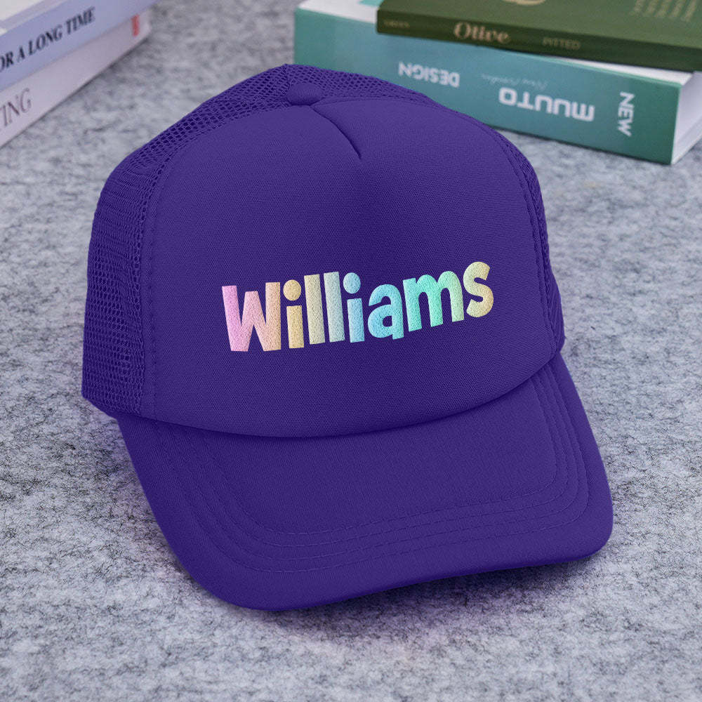 Custom Puff Print Trucker Hat Personalized Foam Trucker Caps for Adult - MyFaceBoxer