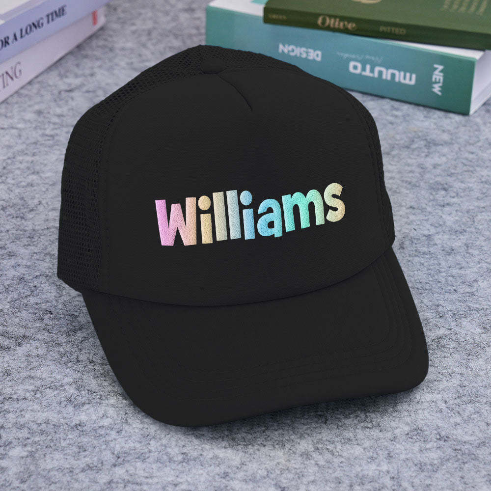 Custom Puff Print Trucker Hat Personalized Foam Trucker Caps for Adult - MyFaceBoxer