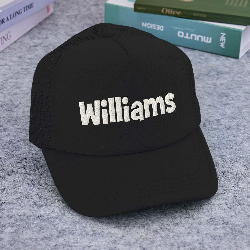 Custom Puff Print Trucker Hat Personalized Foam Trucker Caps for Adult - MyFaceBoxer