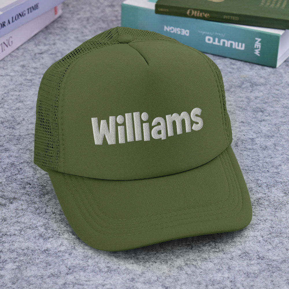 Custom Puff Print Trucker Hat Personalized Foam Trucker Caps for Adult - MyFaceBoxer