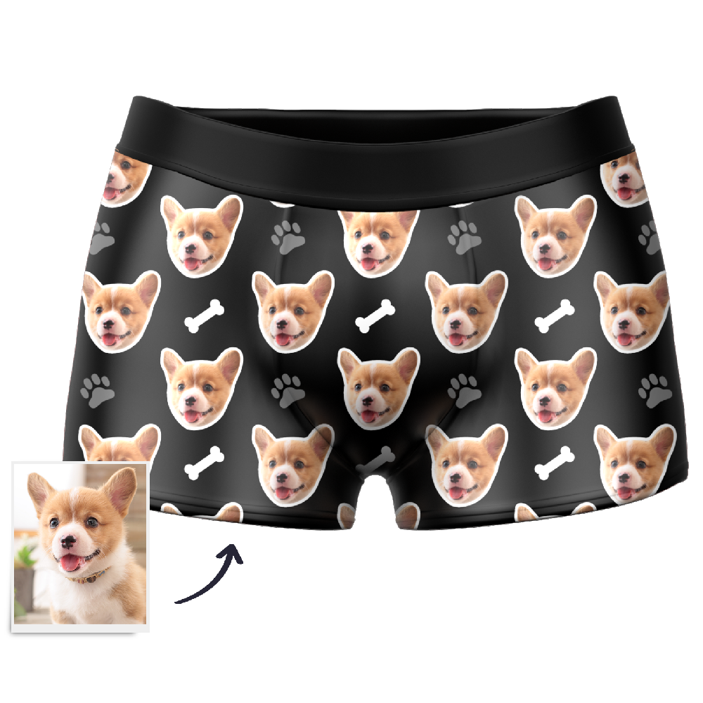 Men's Custom Dog Boxer Shorts 3D Online Preview - MyFaceBoxer