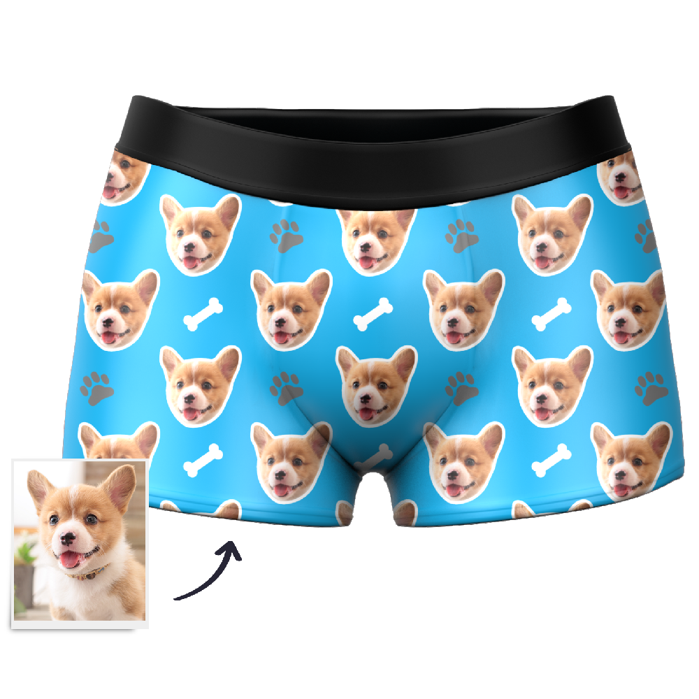 Men's Custom Dog Boxer Shorts 3D Online Preview - MyFaceBoxer