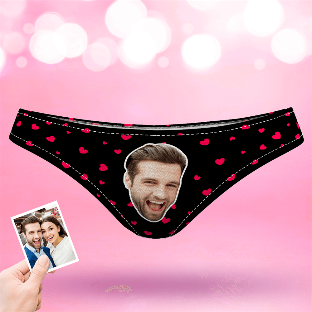 Valentine's Day Women's Custom Face Thong Panty - Sweet Heart - MyFaceBoxer