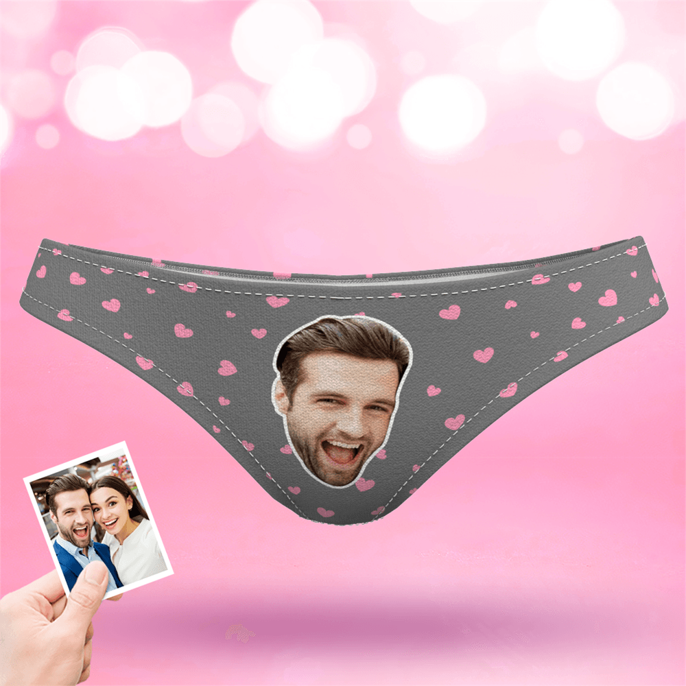 Valentine's Day Women's Custom Face Thong Panty - Sweet Heart - MyFaceBoxer