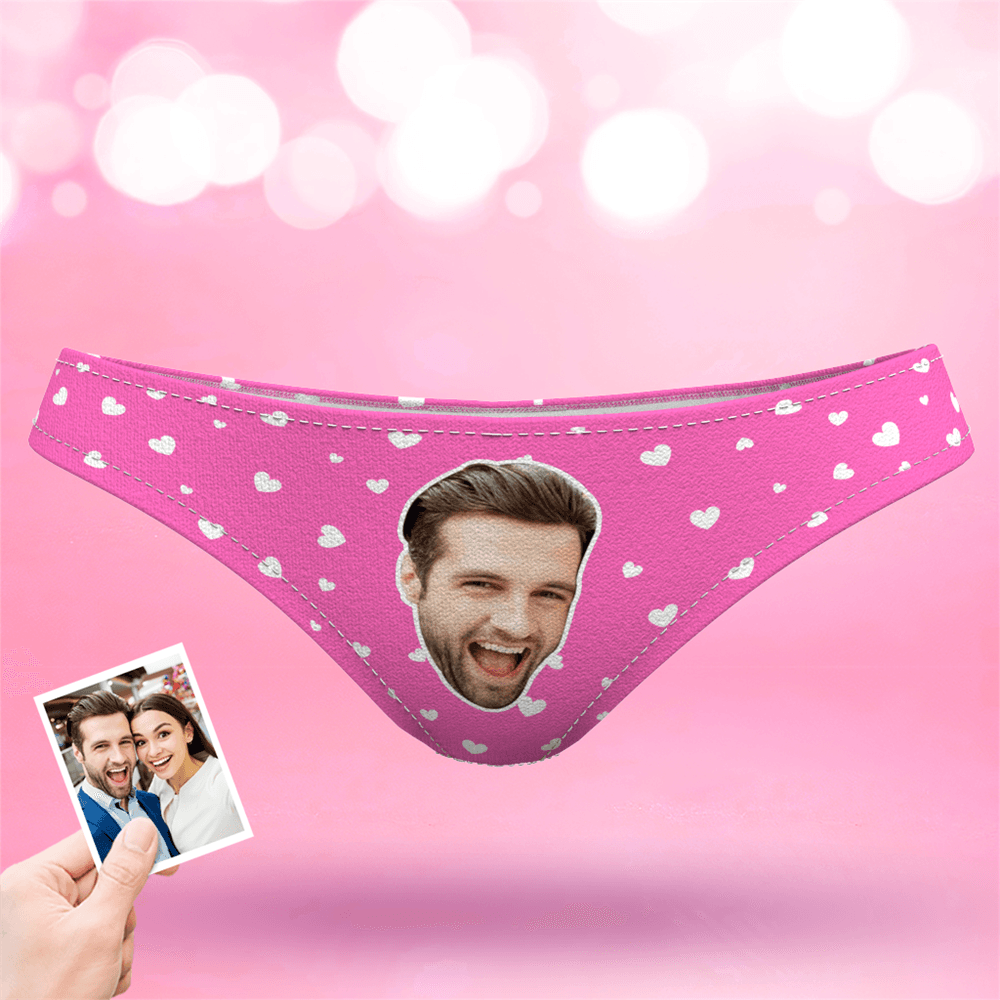 Valentine's Day Women's Custom Face Thong Panty - Sweet Heart - MyFaceBoxer