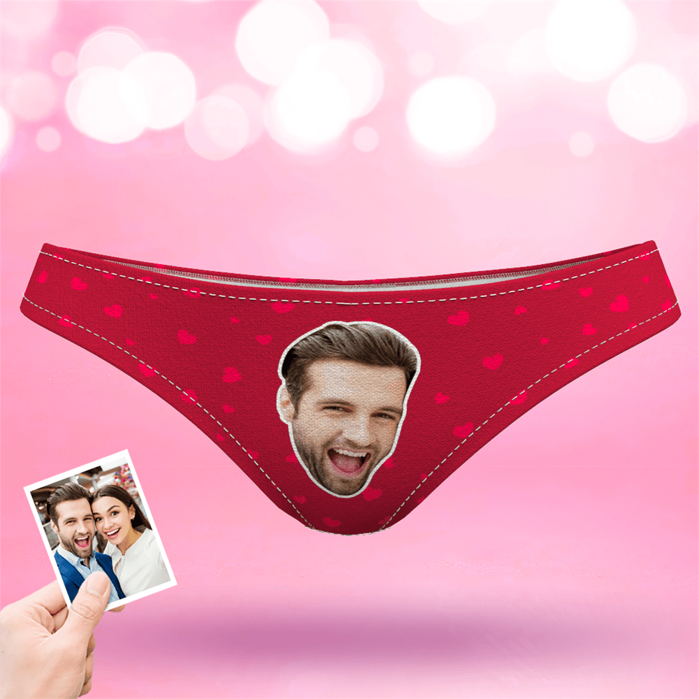 Valentine's Day Women's Custom Face Thong Panty - Sweet Heart - MyFaceBoxer