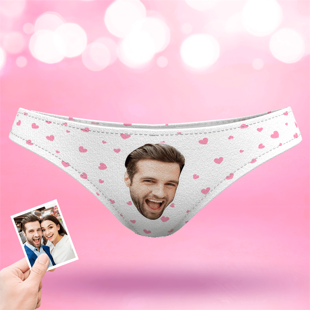 Valentine's Day Women's Custom Face Thong Panty - Sweet Heart - MyFaceBoxer