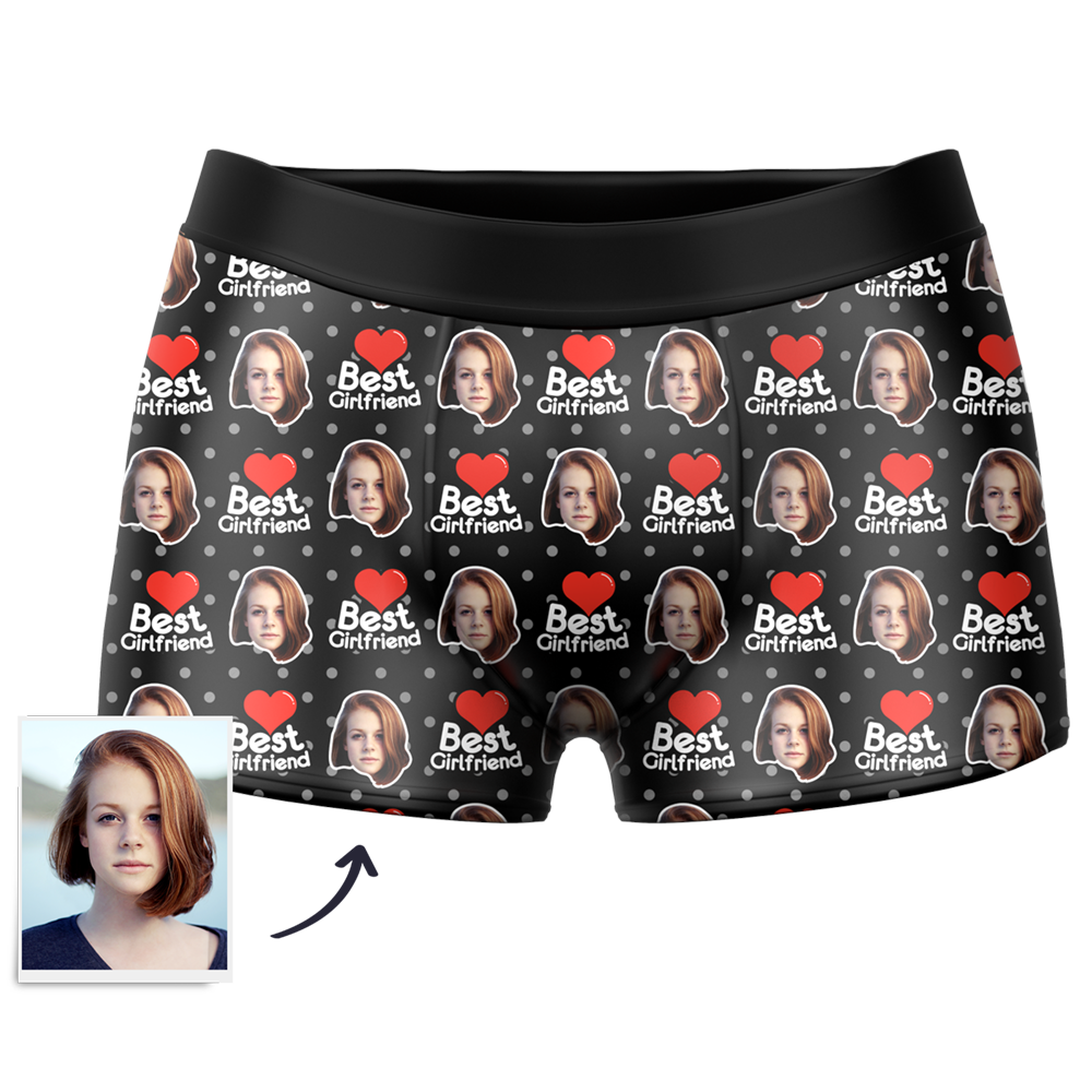 Custom Men's Boxer Shorts Anniversary Gifts for Him - MyFaceBoxer