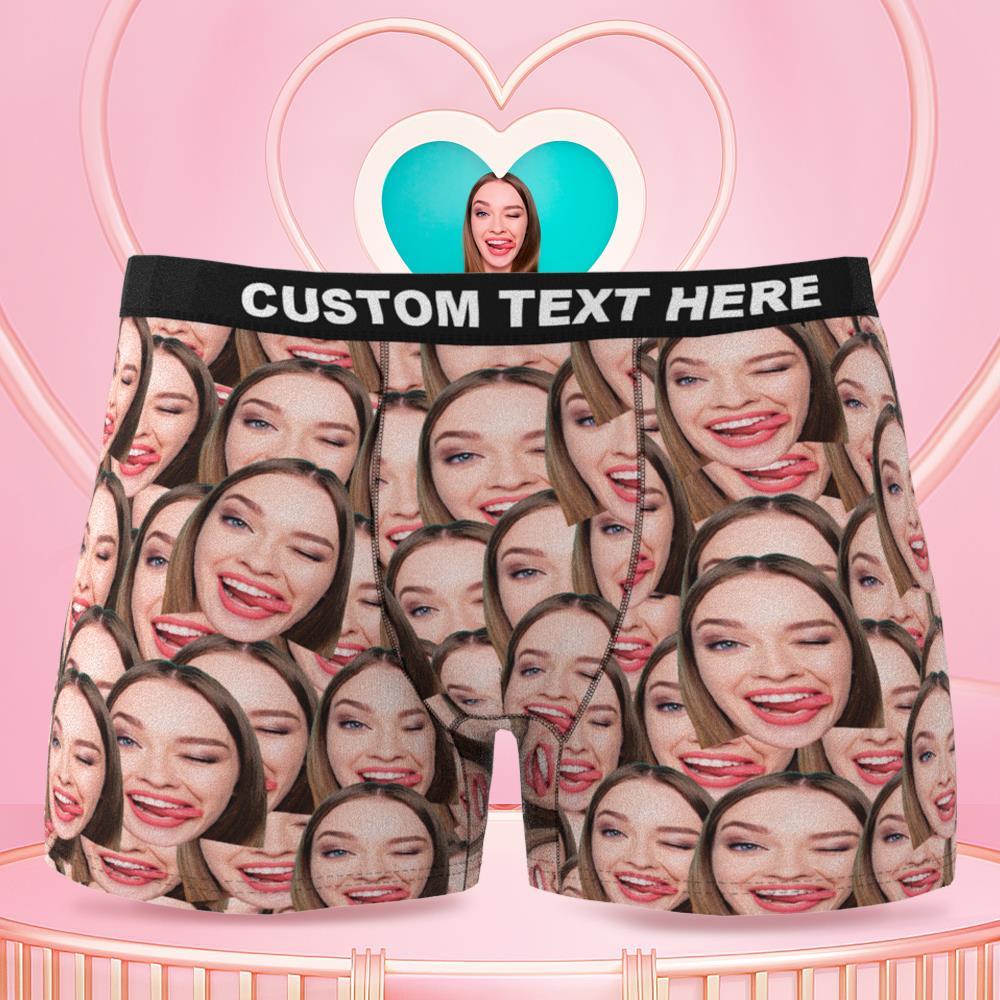 Men's Custom Face Mash Boxer Shorts	 - MyFaceBoxer