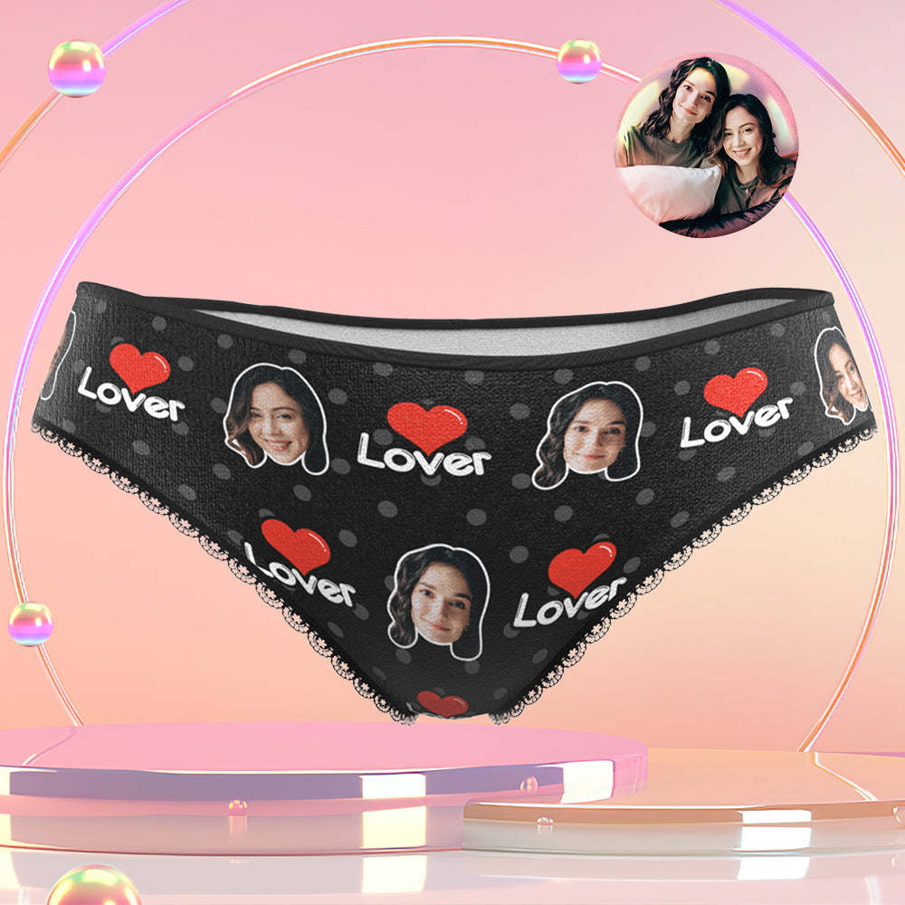 Custom Face Colorful Womens Panties-Lover Personalized LGBT Gifts - MyFaceBoxer