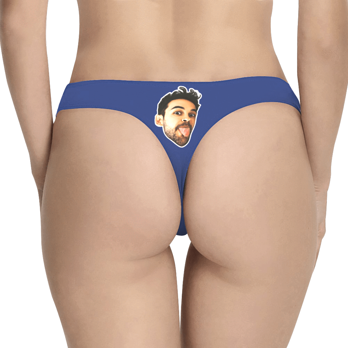 Valentine's Day Women's Custom Face Thong Panty - Solid Color - MyFaceBoxer