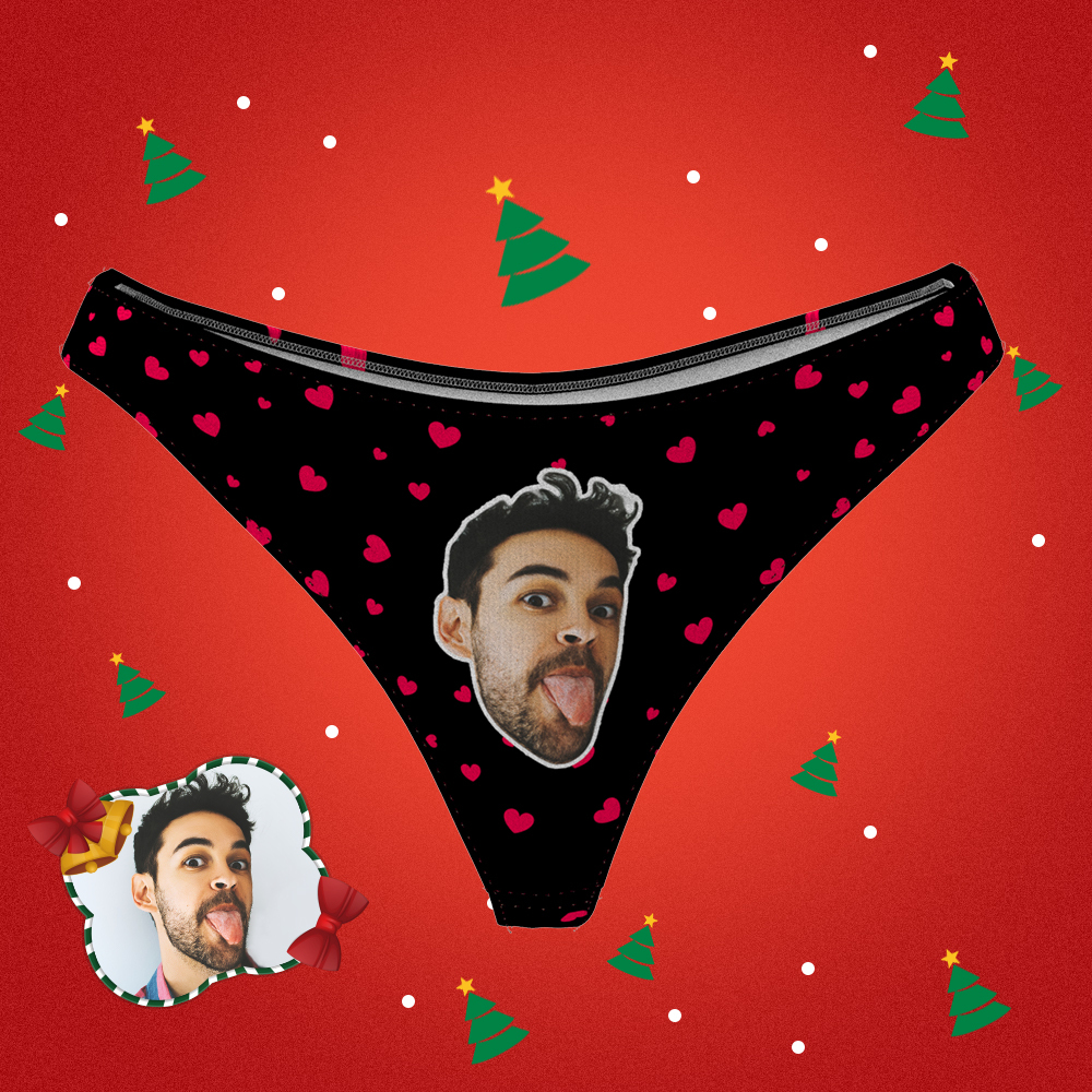 Women's Custom Face Thong Panty - Sweet Heart - MyFaceBoxer