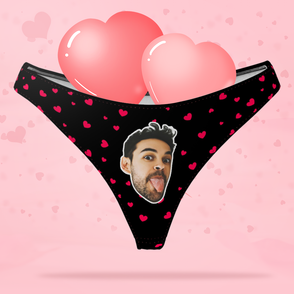 Women's Custom Face Thong Panty - Sweet Heart - MyFaceBoxer