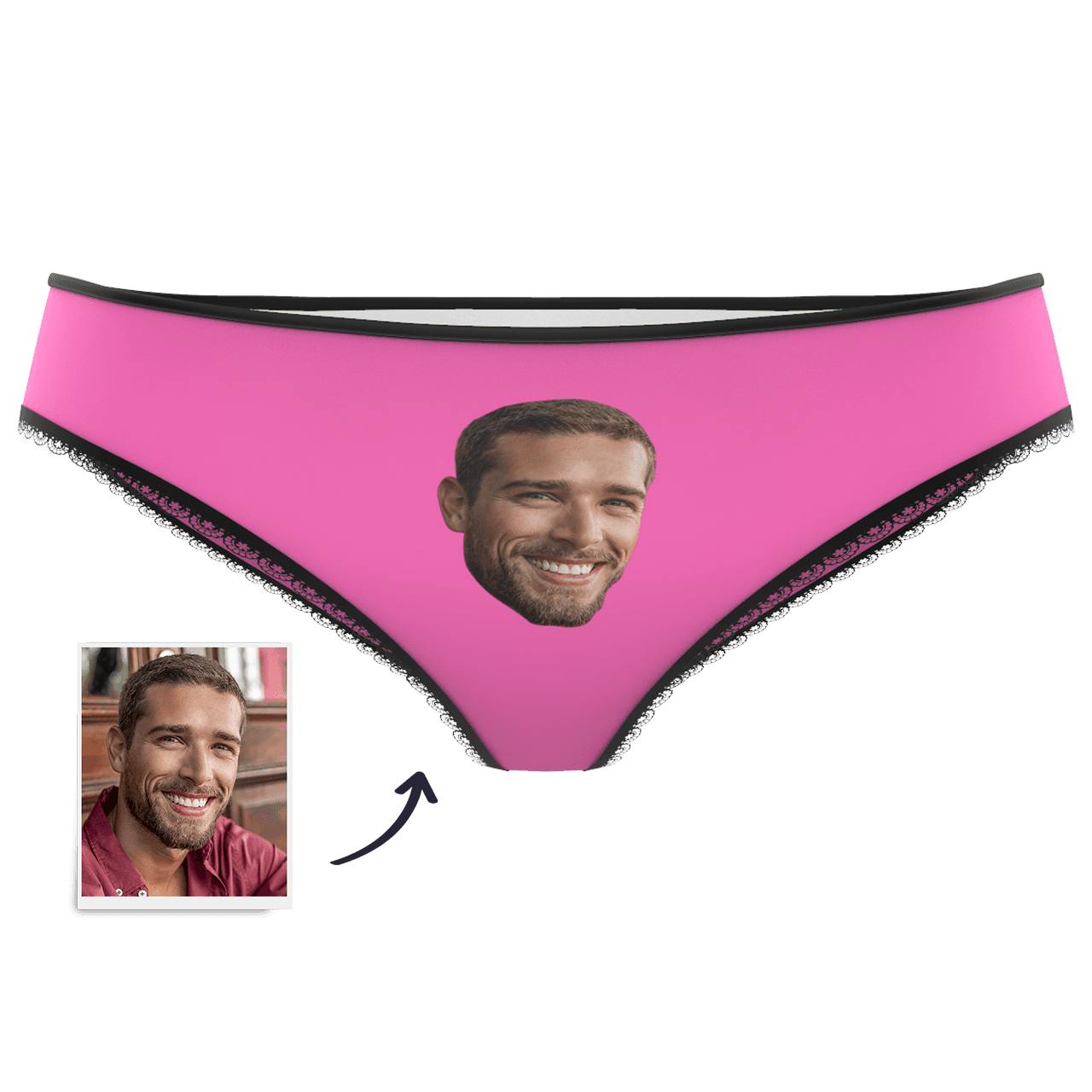 Couple Plain Women's Custom Face Colorful Panties - MyFaceBoxer