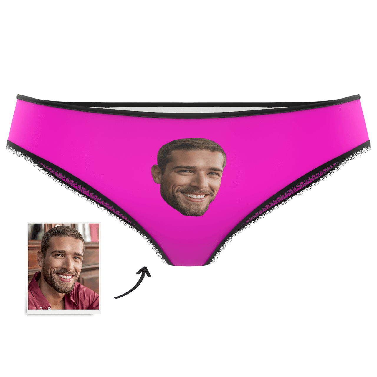 Couple Plain Women's Custom Face Colorful Panties - MyFaceBoxer