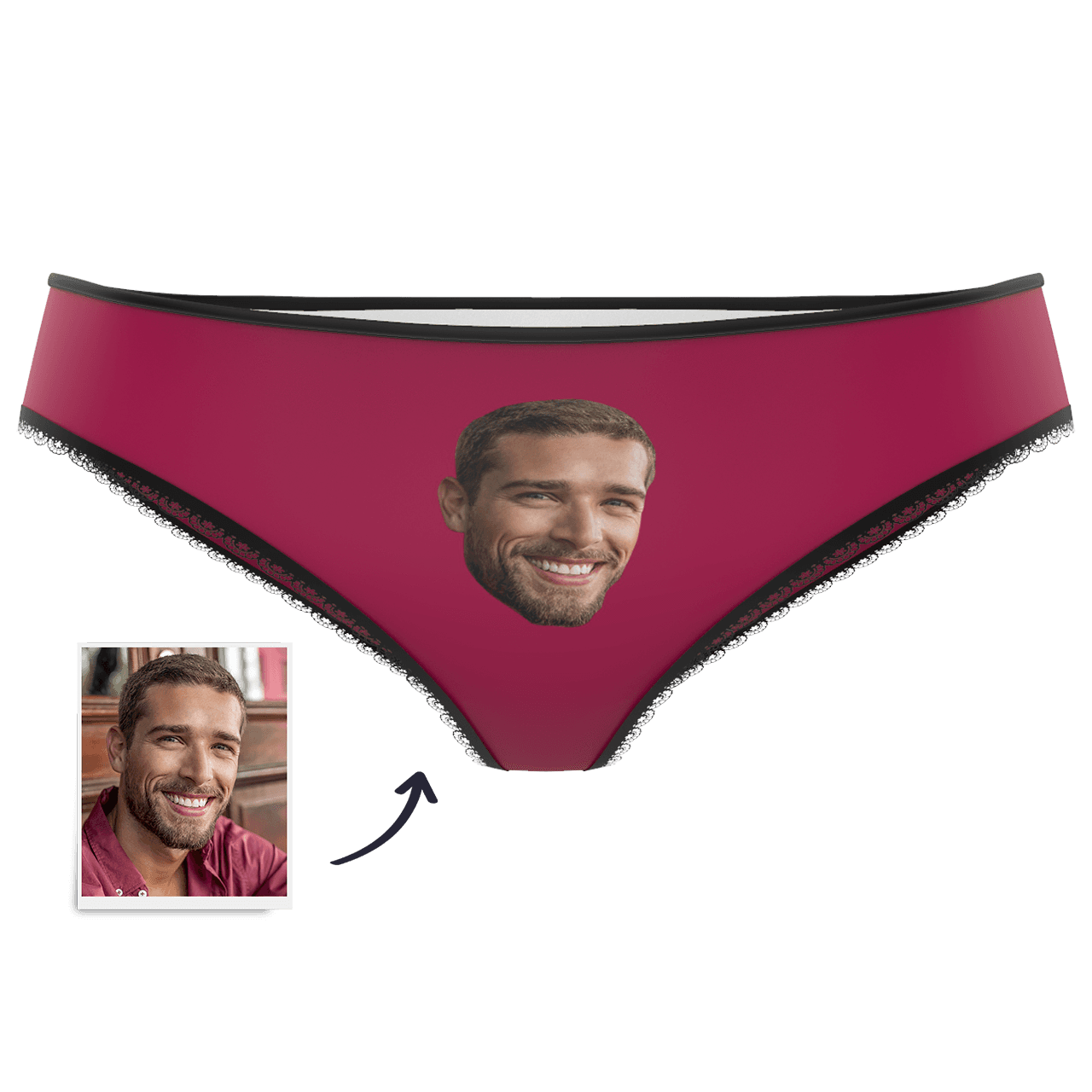 Couple Plain Women's Custom Face Colorful Panties - MyFaceBoxer