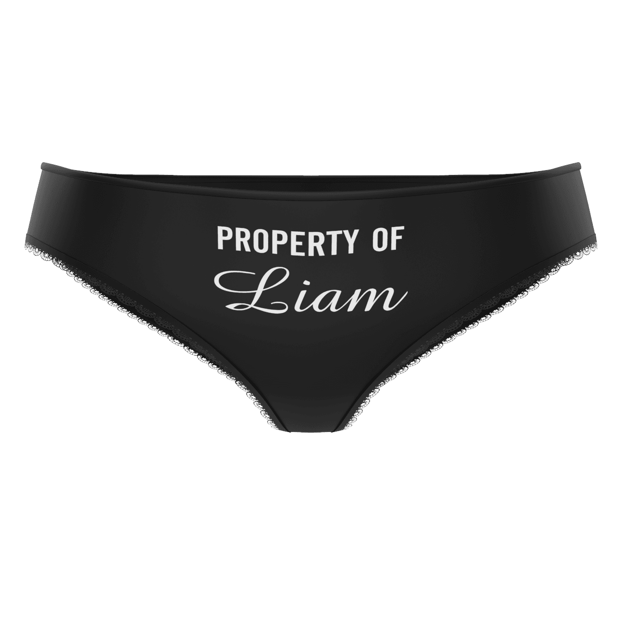 Couple Plain Women's Custom Name Property of Colorful Panties - MyFaceBoxer