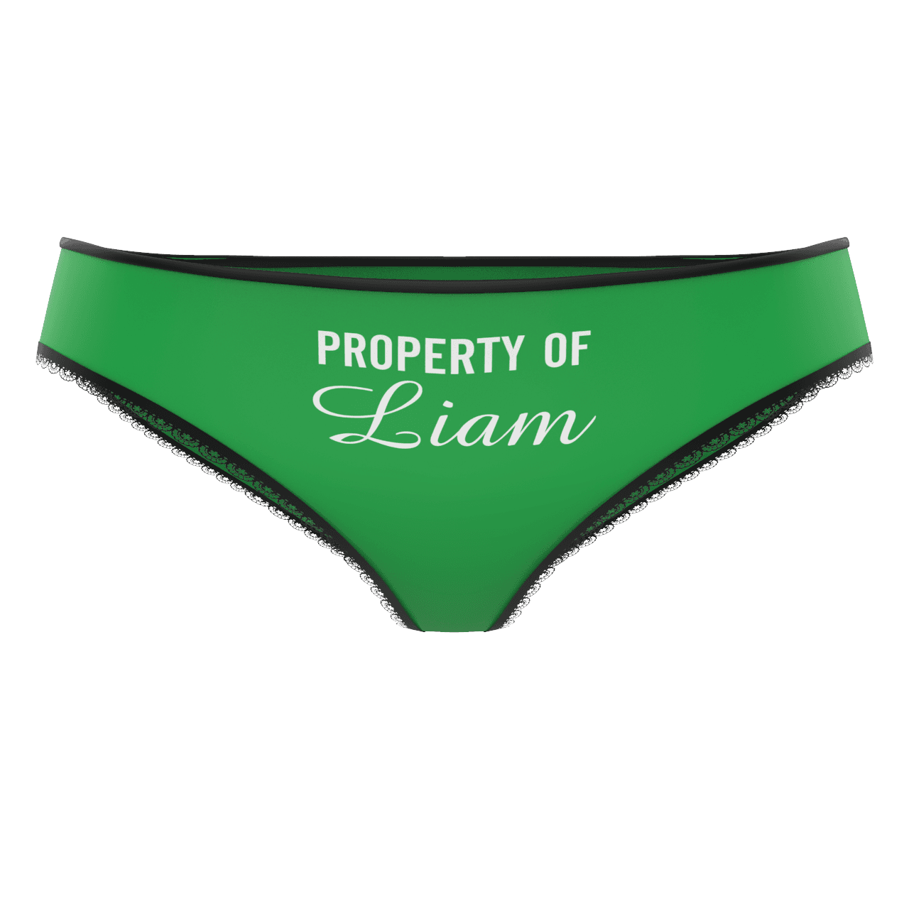 Couple Plain Women's Custom Name Property of Colorful Panties - MyFaceBoxer