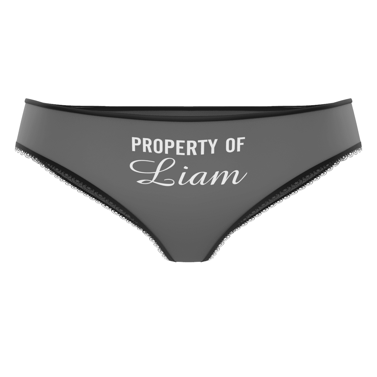 Couple Plain Women's Custom Name Property of Colorful Panties - MyFaceBoxer