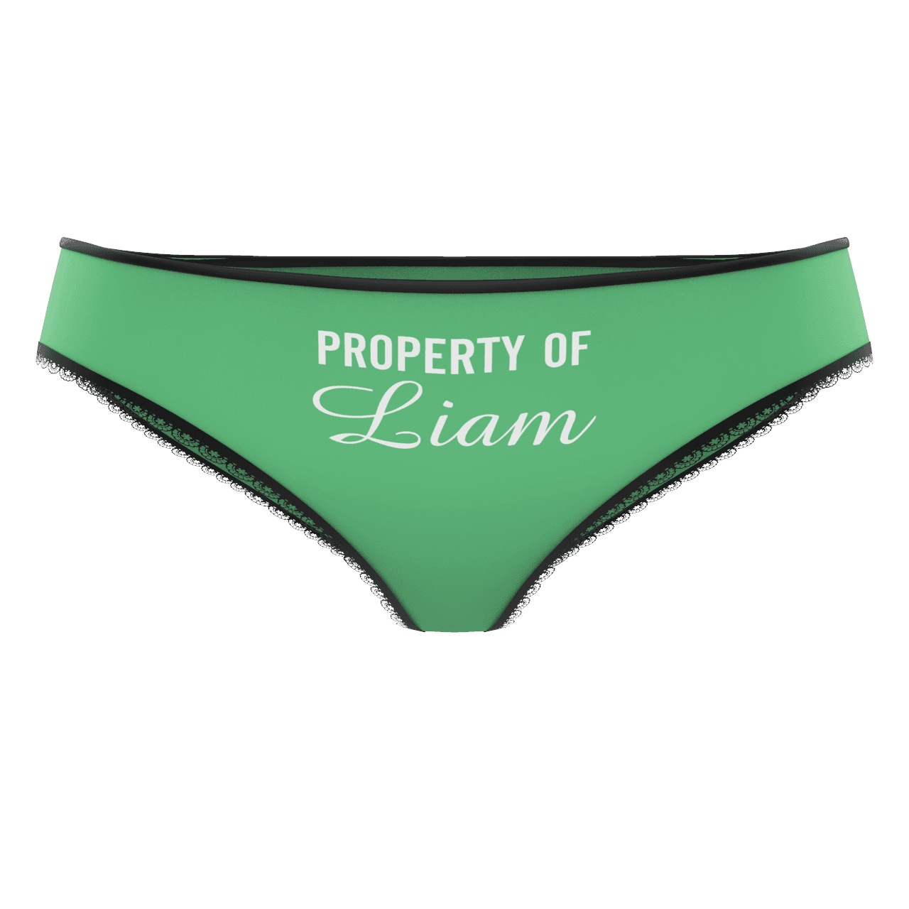 Couple Plain Women's Custom Name Property of Colorful Panties - MyFaceBoxer