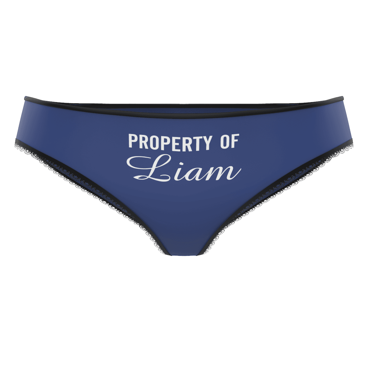 Couple Plain Women's Custom Name Property of Colorful Panties - MyFaceBoxer