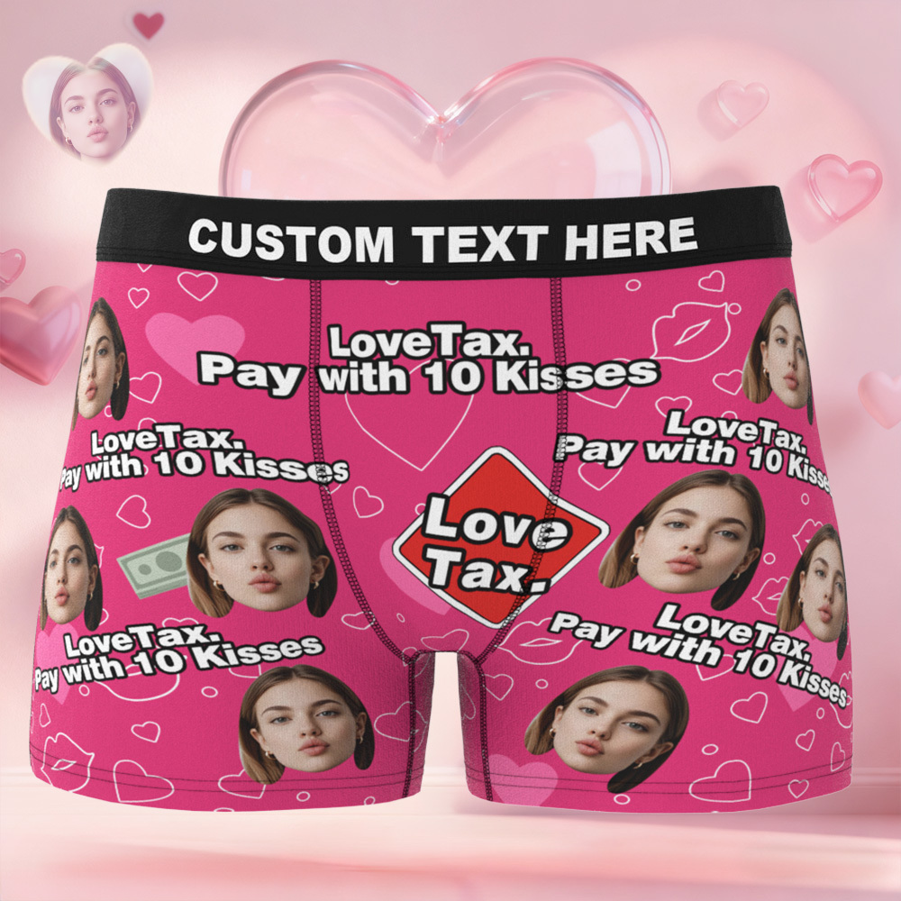 Valentine's Gifts Custom Face Men's Underwear Personalized Boxer Briefs Gifts for Him Multi Designs